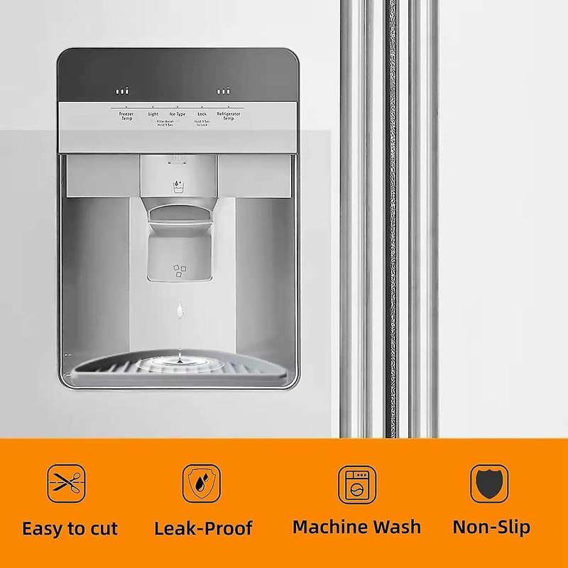 Refrigerator Drip Catcher Tray,Ice and Water Dispenser Silicone Pan,Water Dispenser Drip Tray,Cuttab
