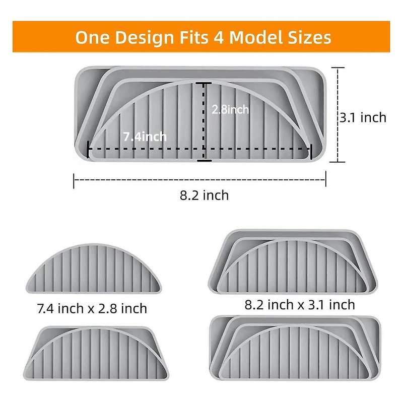 Refrigerator Drip Catcher Tray,Ice and Water Dispenser Silicone Pan,Water Dispenser Drip Tray,Cuttab