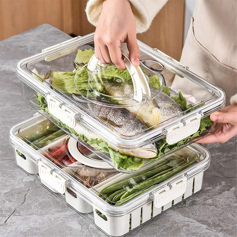 Refrigerator Organizer with Lids, Fridge Storage,Fridge Organizers, Fridge Organization, Fridge Stor