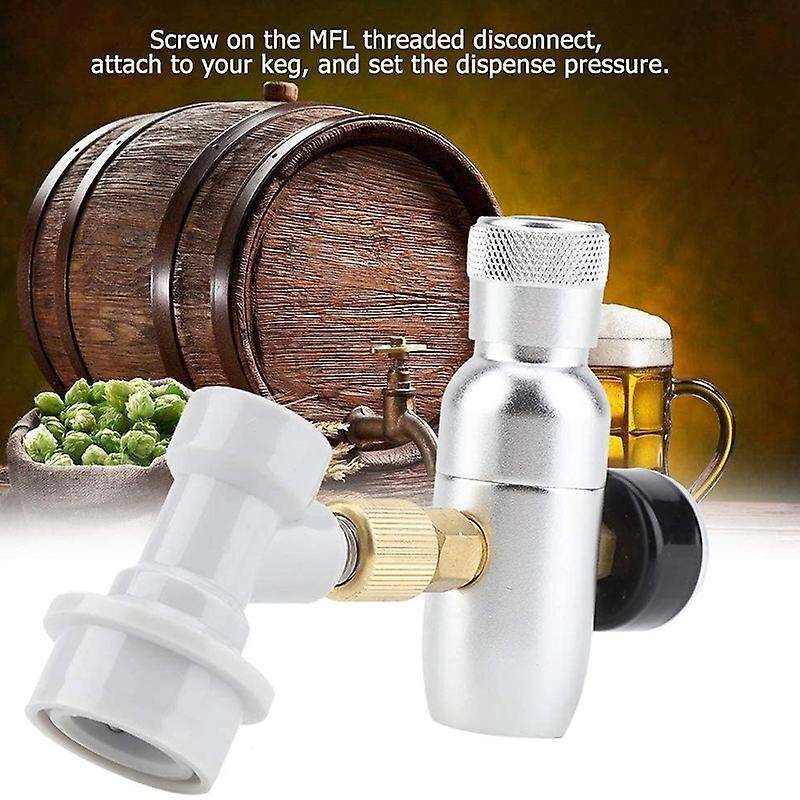 Regulator CO2 Charger Kit Gas Disconnect Beer Kegerator Home Draft Beer Bottle Home Brew Accessories