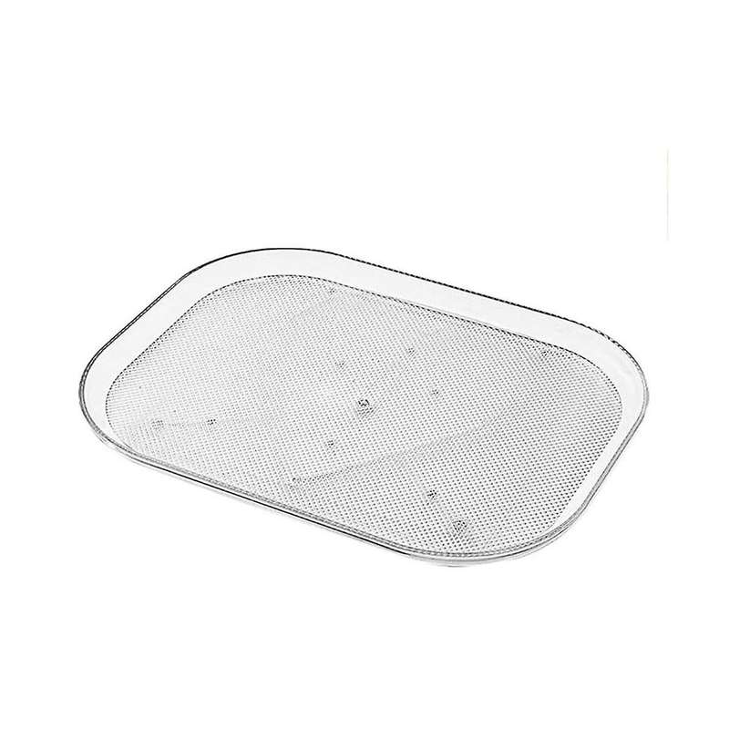 Refrigerator Storage Tray 360 Rotatable Nonskid Freezer Organizer Fruit Vegetables Storage Container