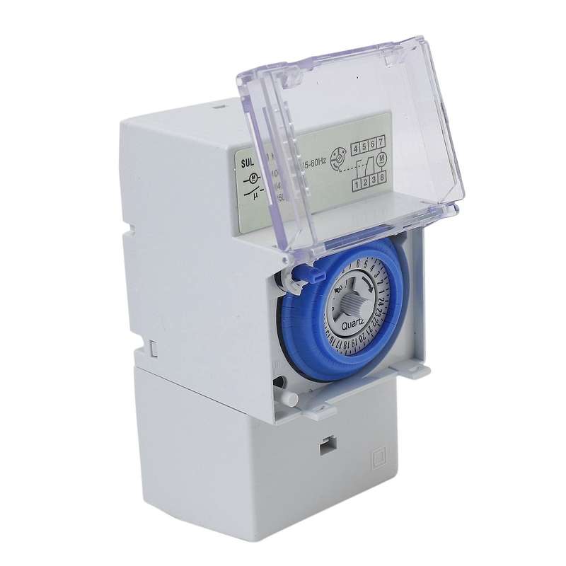 Relay Electrical Programmable Timer 24 Hour Din Rail Timer Switch