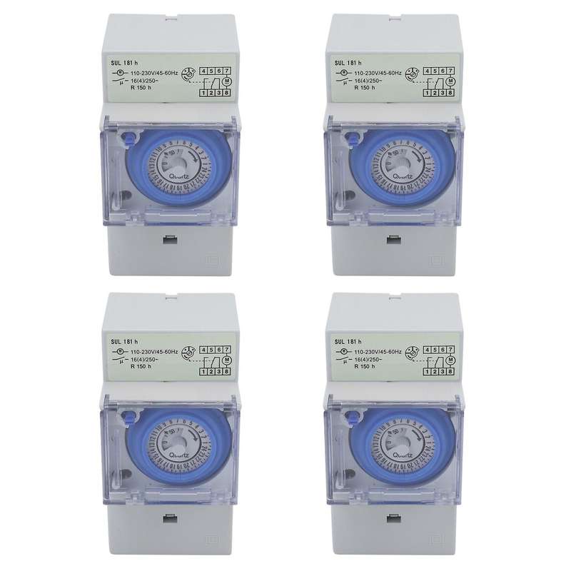 Relay Electrical Programmable Timer 24 Hour Din Rail Timer Switch