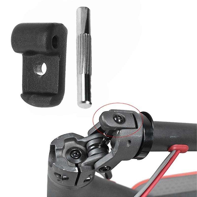 Reinforced Lock Steering Wheel Replacement Hinge Repair Latch for M365 Black+Silver