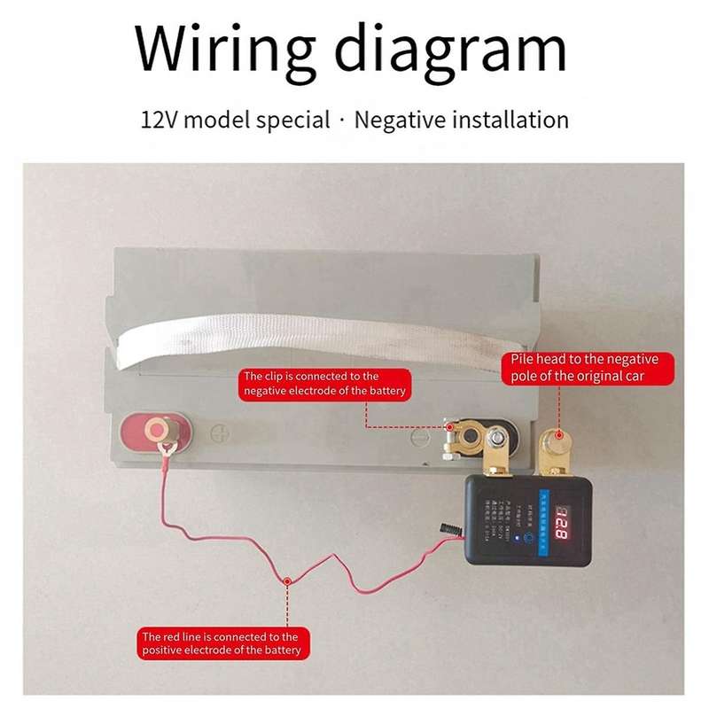 Remote Battery Disconnect Switch 12V 260A Kill Switch Automatic Power Off Prevent Battery Drain with