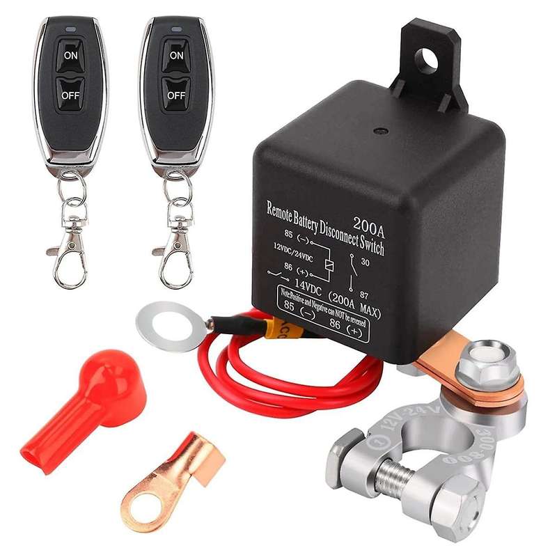 Remote Battery Disconnect Switch 360A Starting Current Upgraded Kill Switch for Car Truck DC12V 200
