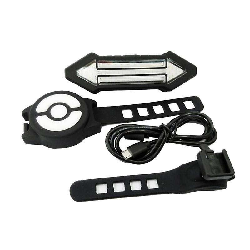 Remote Control Wireless Bike Bicycle Taillight Turn Signal Light Indicator - White