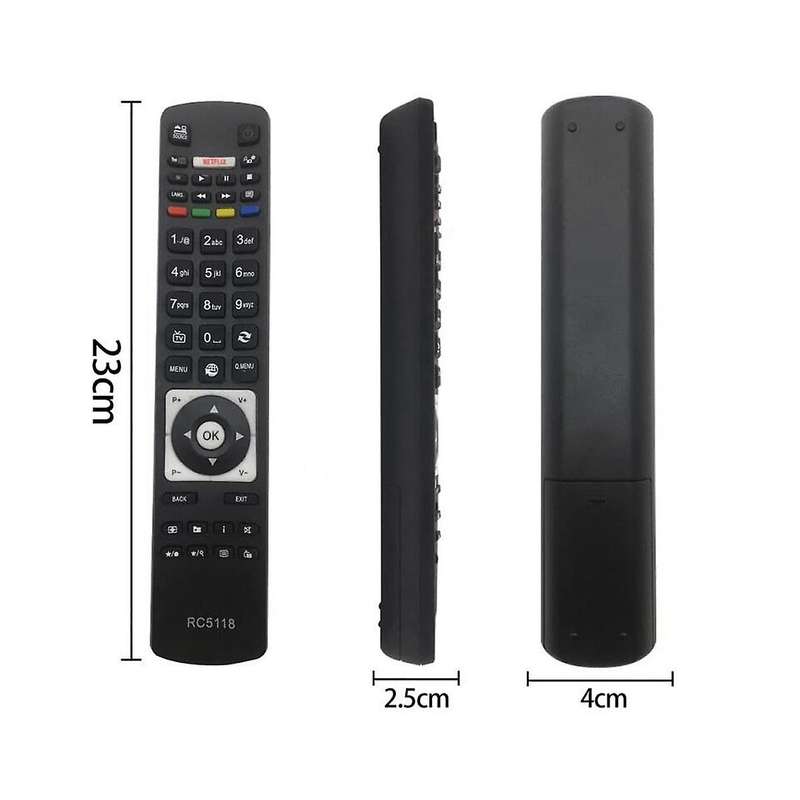 Replace RC5118 Remote Control for 22HBD06U 24HE1510-W 32HB1S66I 32HE1510-B 32HE1510-W 32HYJ46U 40HB
