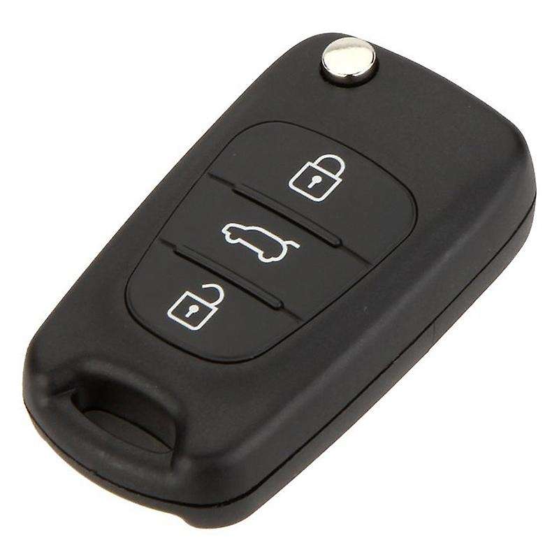 Replacement 3 Button Keyless Entry Remote Control Folding Flip Car Key Fob Shell Case Combo Compatib