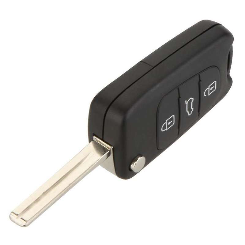 Replacement 3 Button Keyless Entry Remote Control Folding Flip Car Key Fob Shell Case Combo Compatib