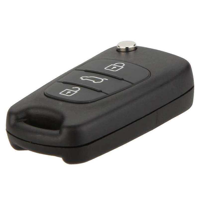 Replacement 3 Button Keyless Entry Remote Control Folding Flip Car Key Fob Shell Case Combo Compatib
