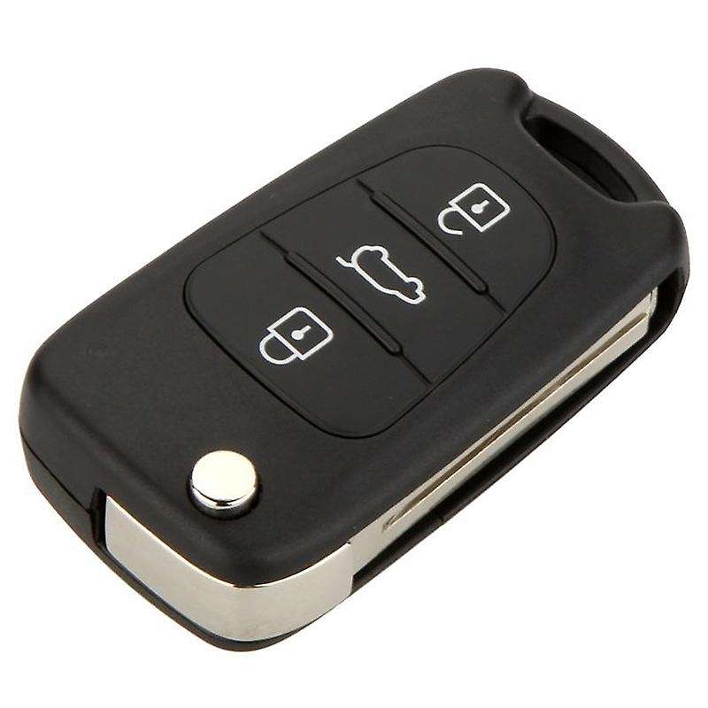 Replacement 3 Button Keyless Entry Remote Control Folding Flip Car Key Fob Shell Case Combo Compatib