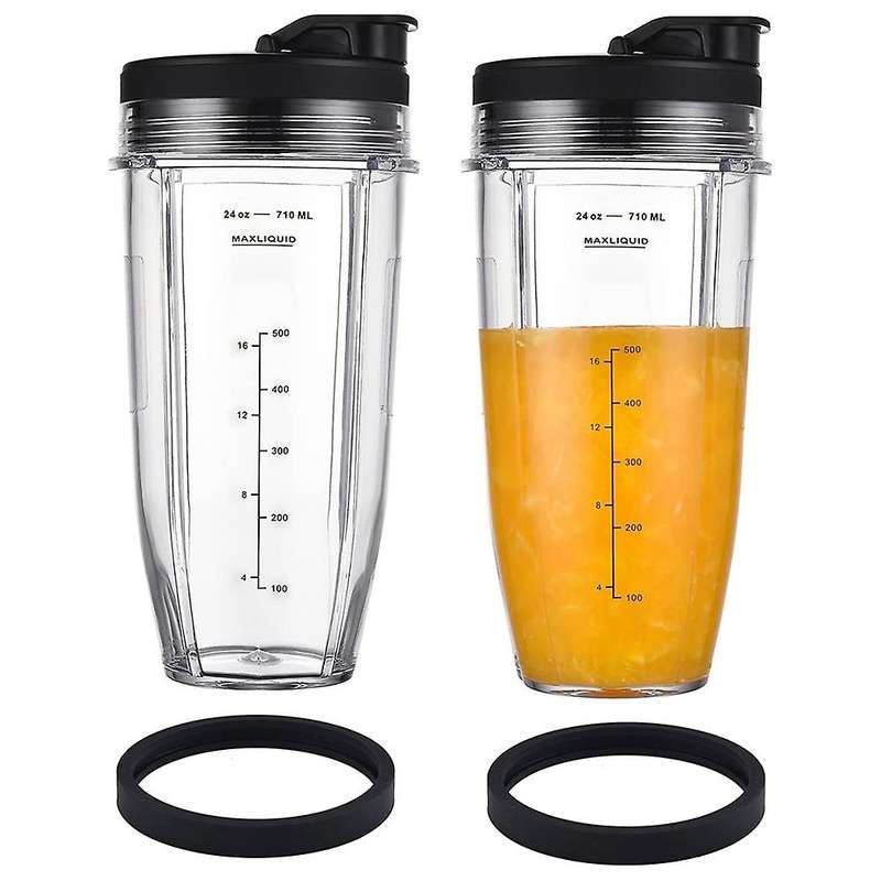 Replacement 24oz for Nutri Ninja Blender Cup with & Seal Lid for Bl450 Foodi Ss101 Ss351 Ninja Blen