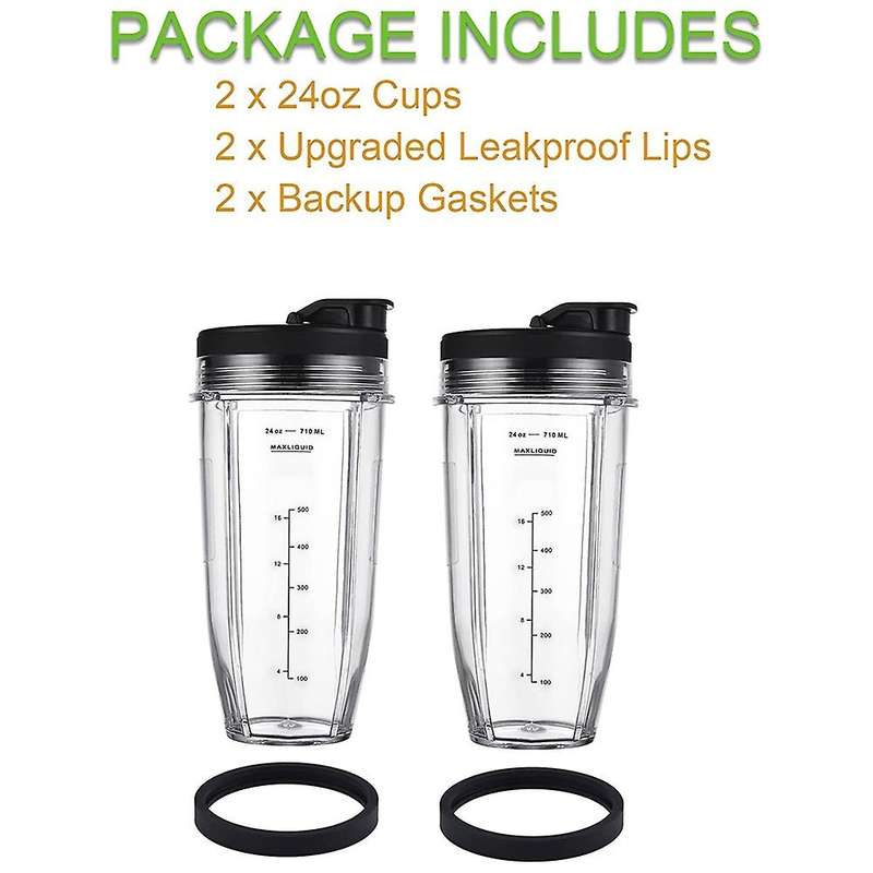 Replacement 24oz for Nutri Ninja Blender Cup with & Seal Lid for Bl450 Foodi Ss101 Ss351 Ninja Blen