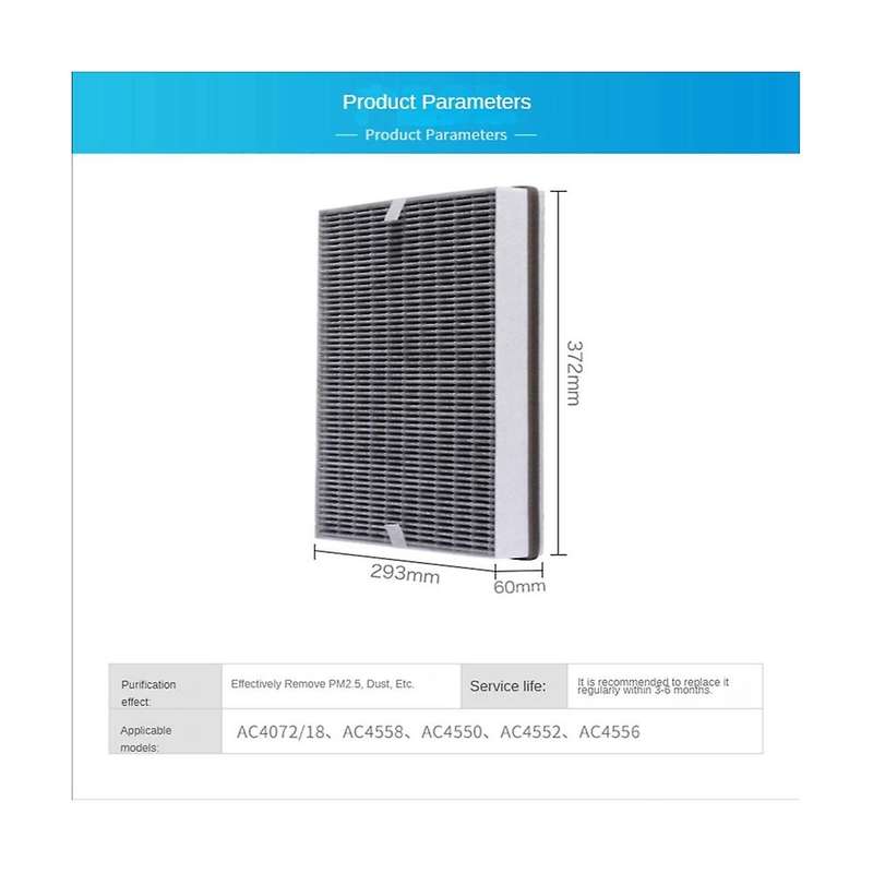 Replacement Air Purifier Composite Filter Fy4152 for Ac4558 Ac4550 Ac4552 Ac4556 Air Purifier