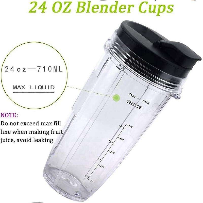 Replacement Blender Blade and 24Oz Cups Accessories, Only Compatible for Foodi Power Blender SS300 E