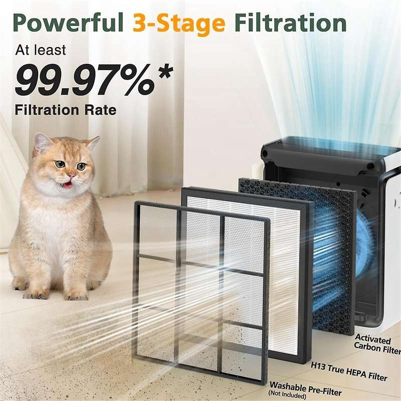 Replacement Filter Compatible for Vital 100SAir Purifier,H13 Grade True HEPA and High-Efficiency Act