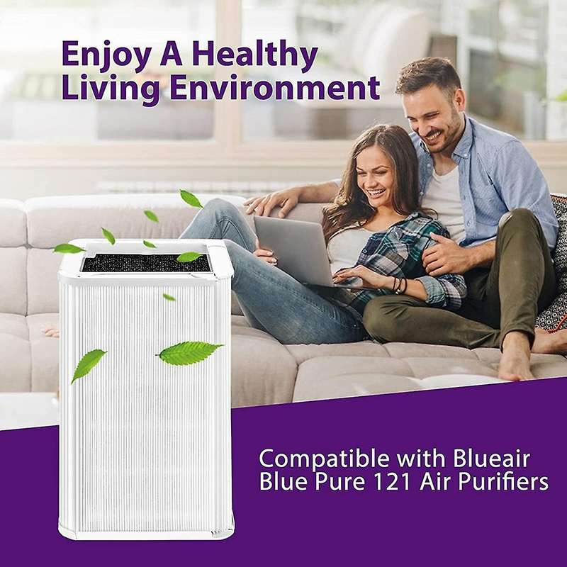 Replacement Filter for Blue Pure 121 Air Purifier,Particle True HEPA Filter Activated Carbon Replace