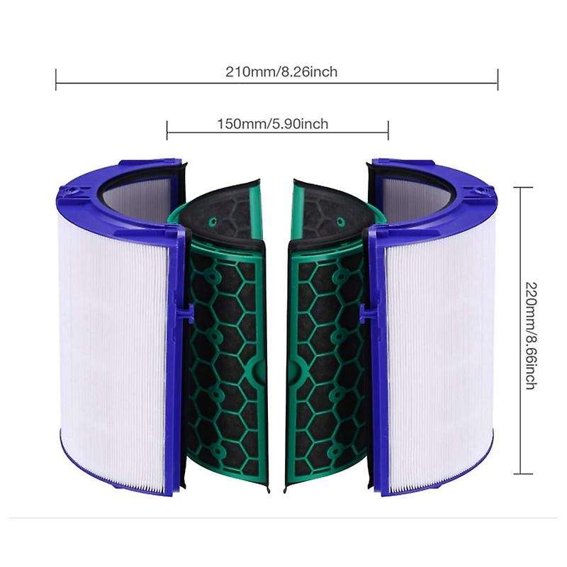 Replacement Filter for Hp04 Tp04 Dp04 Air Purifier Sealed Pure Cool Filter Hepa Filter Activated Ca