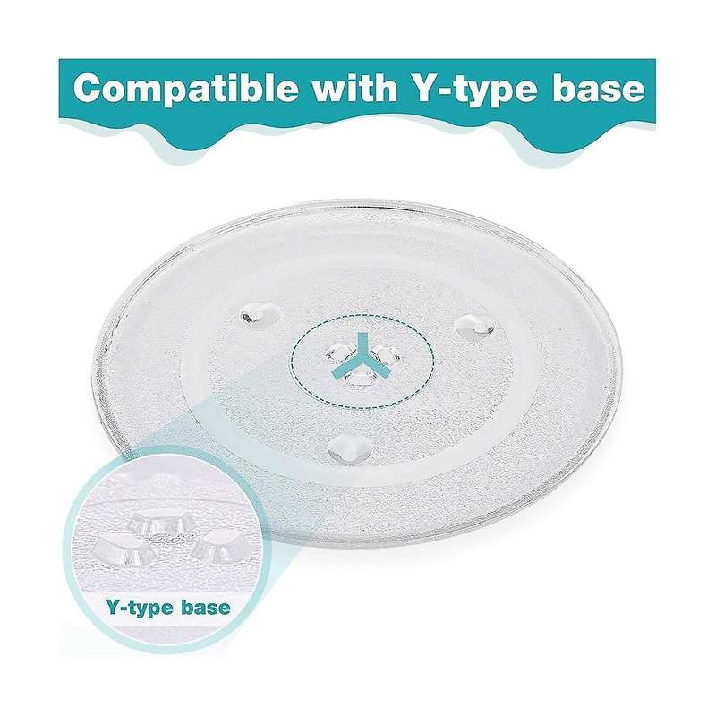 Replacement Glass Tray Glass Plate Turntable Tray Accessories Y-bottom 12.5 In Durable for Oven