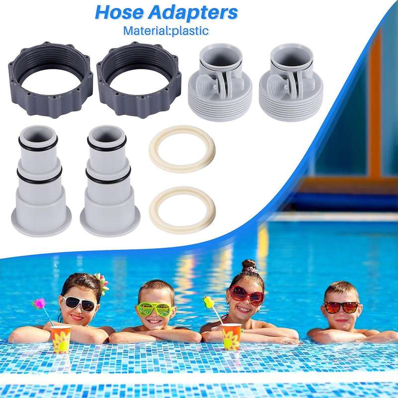 Replacement Hose Drain Plug Connector Adapter a W/&B Kit Pool Drain Adapter,Converts 1.25 to 1.5 In