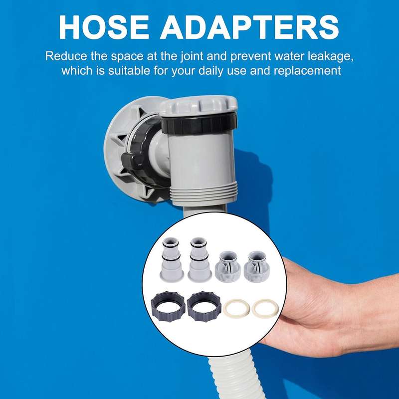 Replacement Hose Drain Plug Connector Adapter a W/&B Kit Pool Drain Adapter,Converts 1.25 to 1.5 In