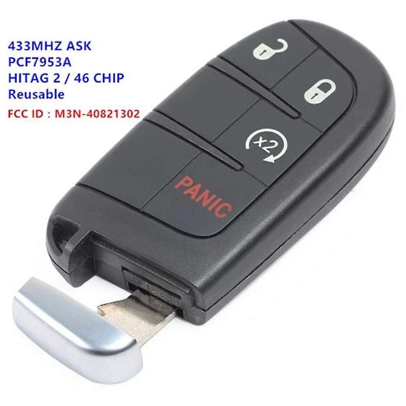 Replacement Keyless Entry Smart Remote Car Key Fob 433Mhz with Battery for Journey 2011-2018 Durango