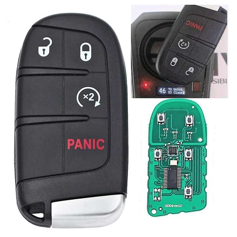 Replacement Keyless Entry Smart Remote Car Key Fob 433Mhz with Battery for Journey 2011-2018 Durango