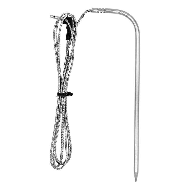 Replacement Meat Probe for Pellet Gril,Stainless Steel Thermometer Meat Probe with Probe Clip Access