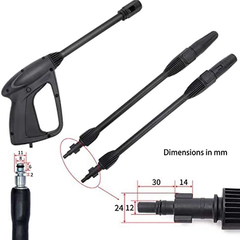 Replacement Pressure Washer Spray Wand Nozzle, with Variable Wand and Turbo Wand, for Electric Pres