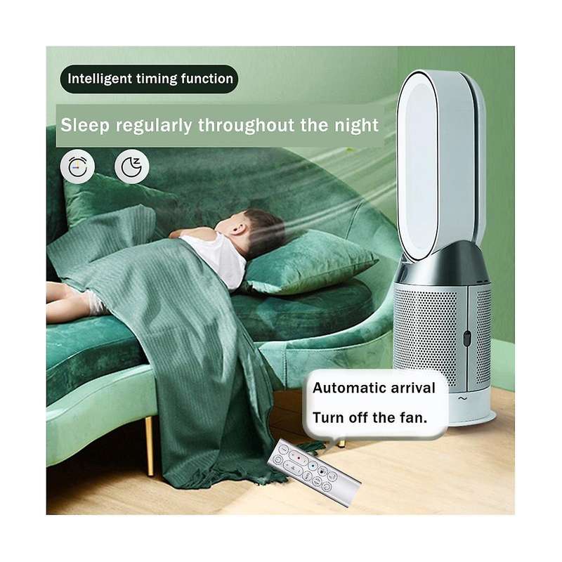 Replacement Remote Control Suitable for HP04 HP05 HP07 Air Purifier Leafless Fan Remote Control Silv