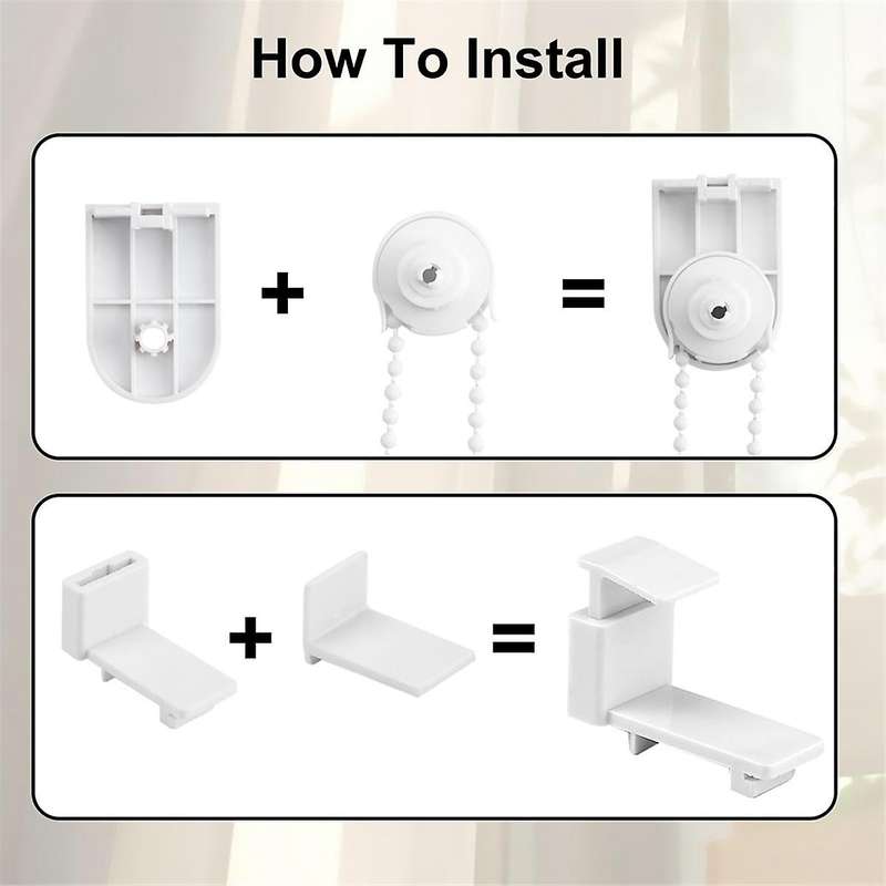 Replacement Roller Blind No Drilling17 mm Roller Blind Holder Window Double Roller Blind Clamp Holde