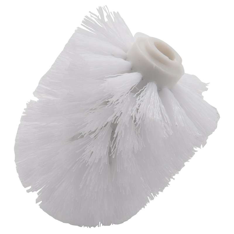 Replacement Spare Bathroom Accessory Plain Plastic Toilet Cleaning Brushes Head Holders White (2x W