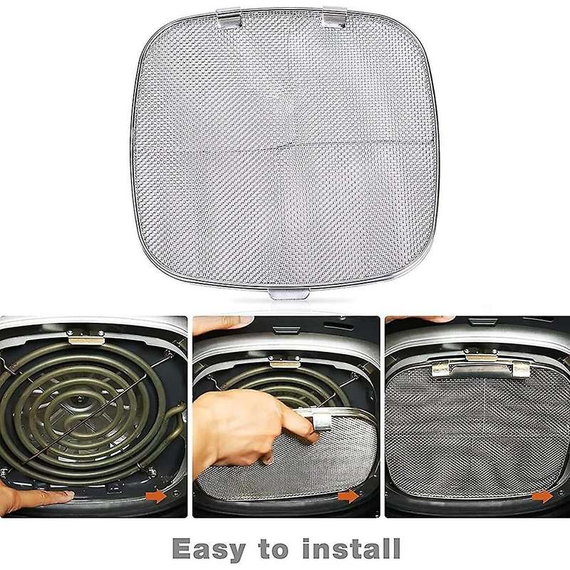 Replacement Splatter Shield for Ninja Foodi AG301 5-In-1 Indoor Grill, Stainless Steel AG300 AG300C