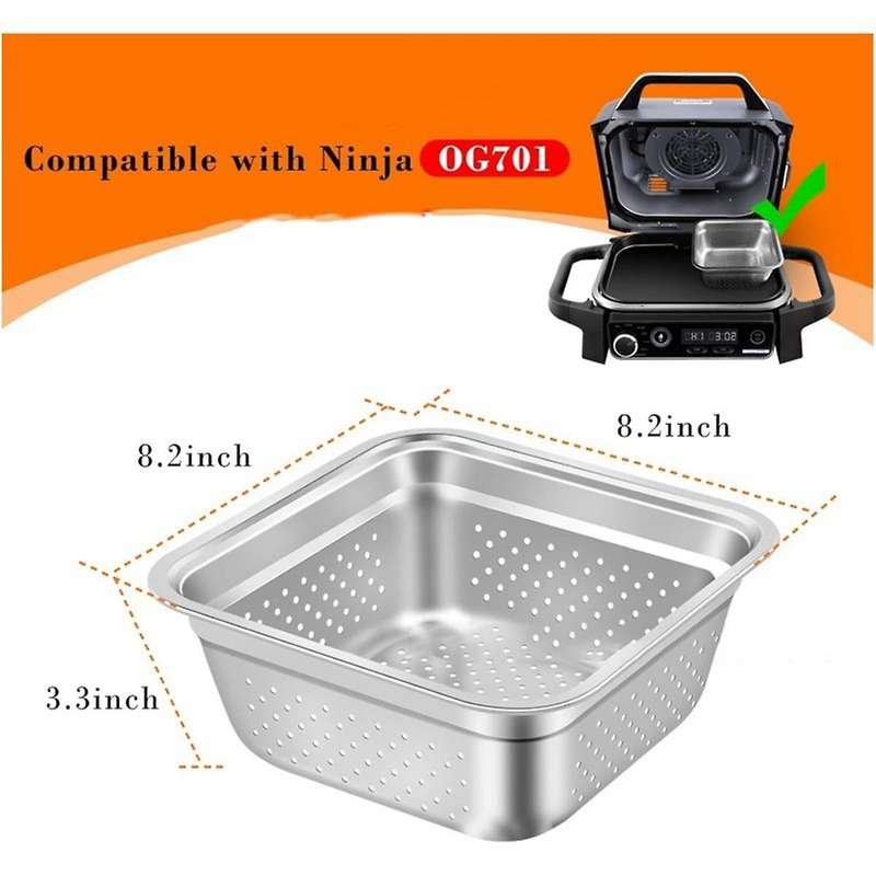 Replacement Tray Mesh Basket for Foodi OG701 Air Fryer Basket Stainless Steel Air Fryer Accessories