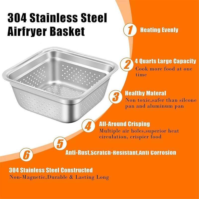 Replacement Tray Mesh Basket for Foodi OG701 Air Fryer Basket Stainless Steel Air Fryer Accessories