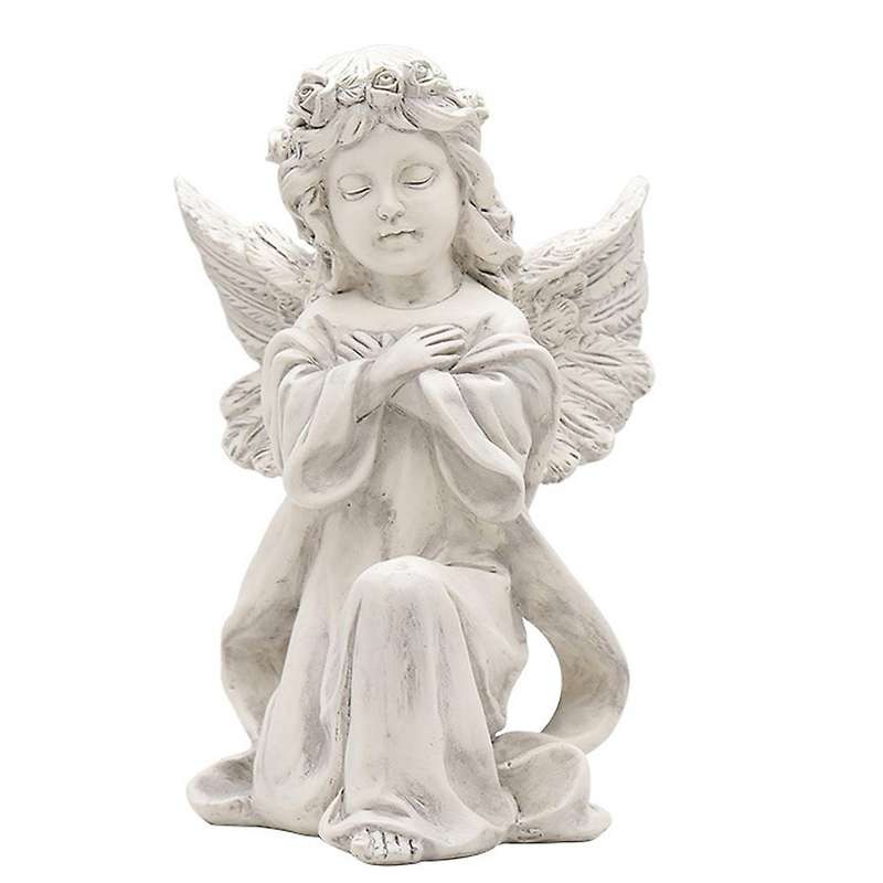 Resin Beautiful Girl Angel Miniature Statue Ornament Cute Sculpture Modern Art Sketch Model Home Dec