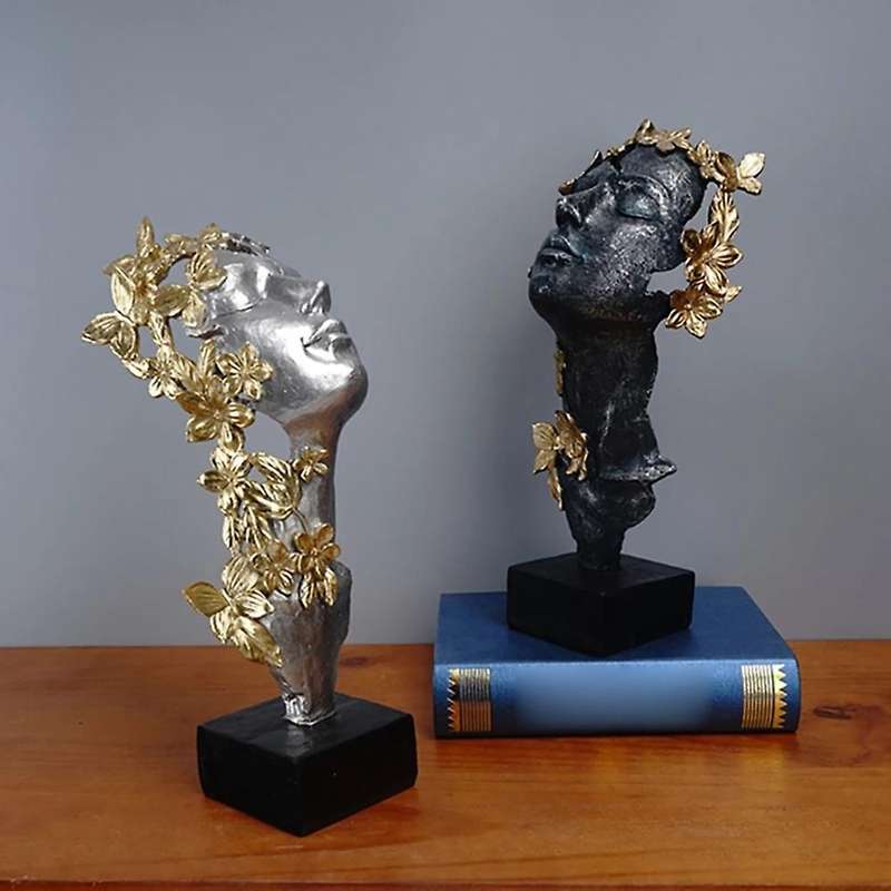 Resin Butterfly Girl Statues Goddess Figure Figurines for Crafts Ornaments Home Decoration Accessori
