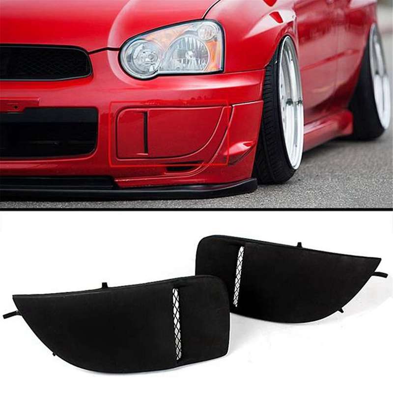 Resin Black Car Fog Light Bumper Bezel Cover Caps for 2004-2005