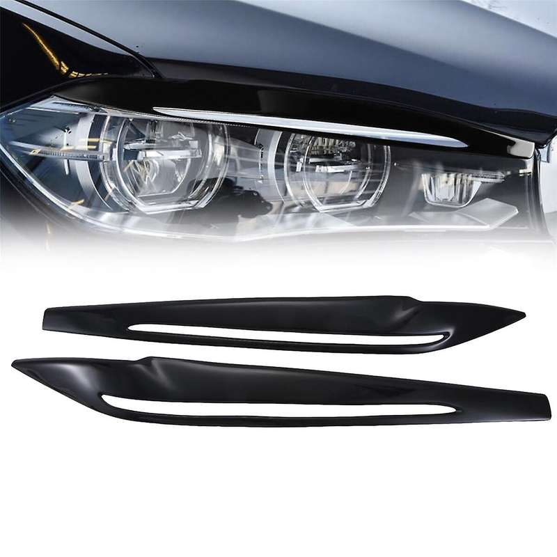 Resin Car Headlight Eyelids Eyebrow Cover for F15 X5 F85 X5M X6 2014-2018