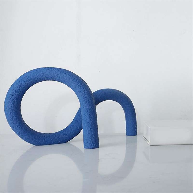 Resin Crafts Abstract Geometric Lines Knot Ornaments Entangle Pipeline Decorative Figurines Home Dec