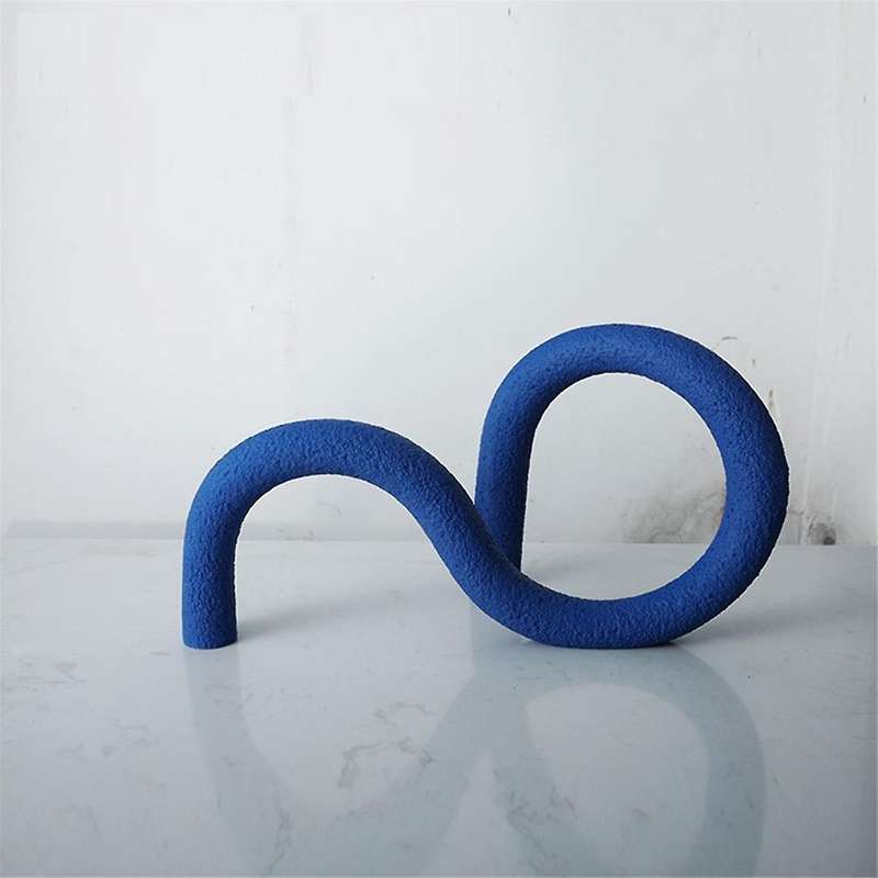 Resin Crafts Abstract Geometric Lines Knot Ornaments Entangle Pipeline Decorative Figurines Home Dec