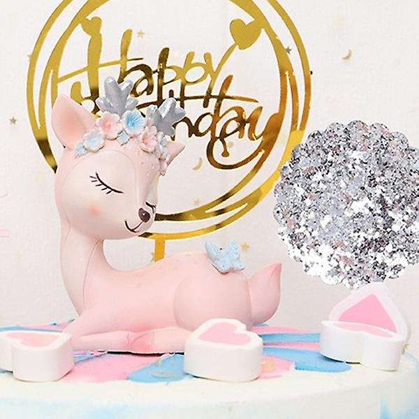 Resin Deer Garden Car Cake Decoration Miniature Animal Figurine Fairy Garden Ornament Craft for Bir