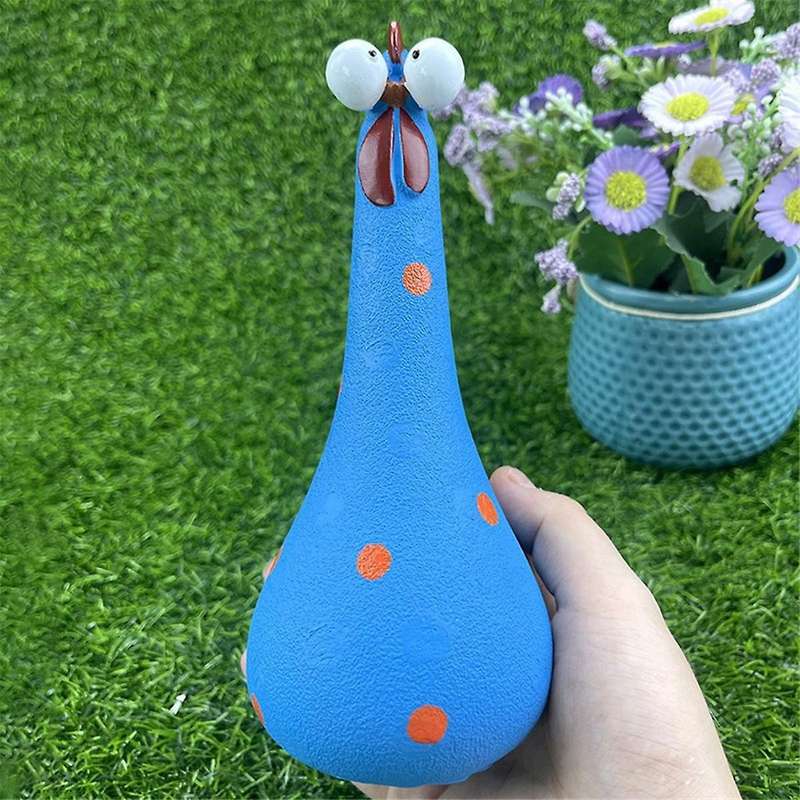 Resin Long Neck Chicken Ornaments for Garden Courtyard Outdoor Decoration Silly Hen Statues Office D