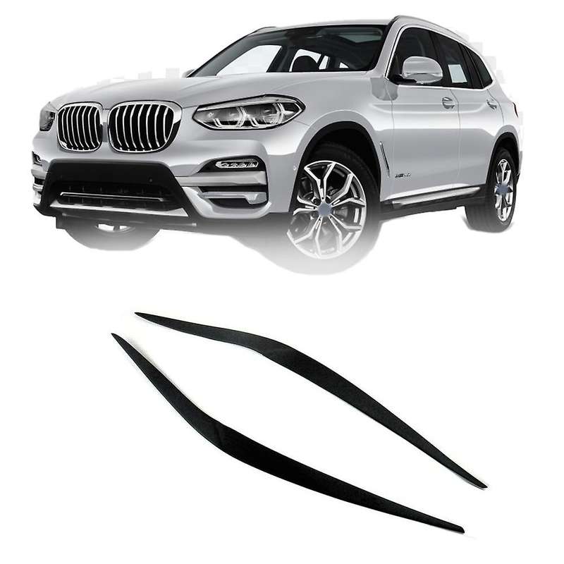 Resin Headlight Eyebrows Eyelids Stickers Trim Cover Headlight Lid for X3 G01 2018 2019 2020 2021