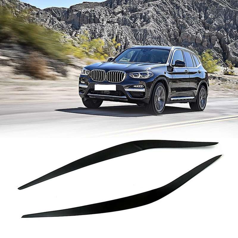 Resin Headlight Eyebrows Eyelids Stickers Trim Cover Headlight Lid for X3 G01 2018 2019 2020 2021