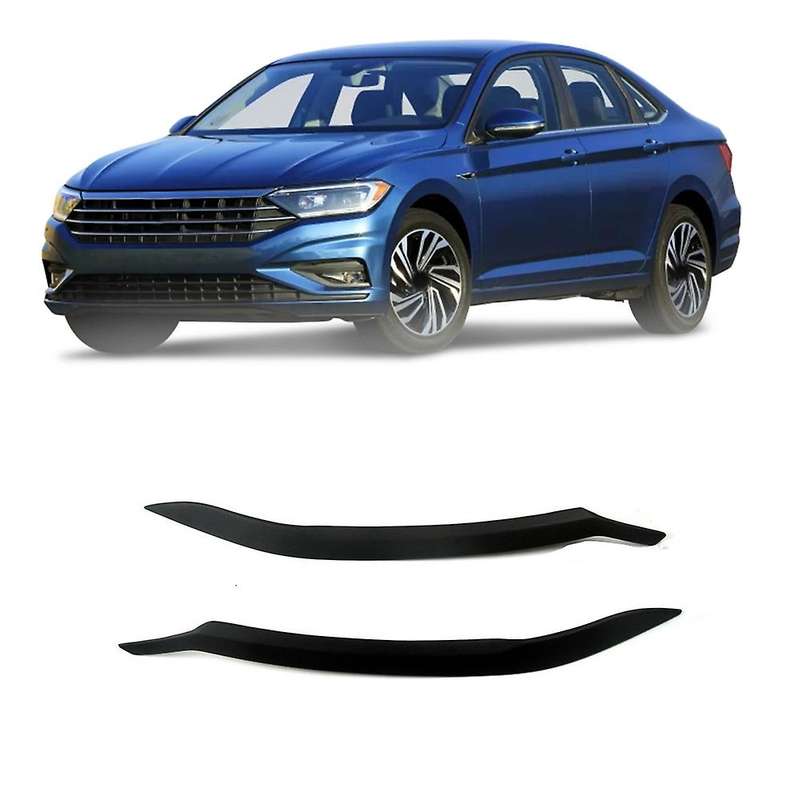 Resin Headlights Eyebrow Eyelids Trim Cover Headlight Lid for MK7 Sagitar 2019-2021