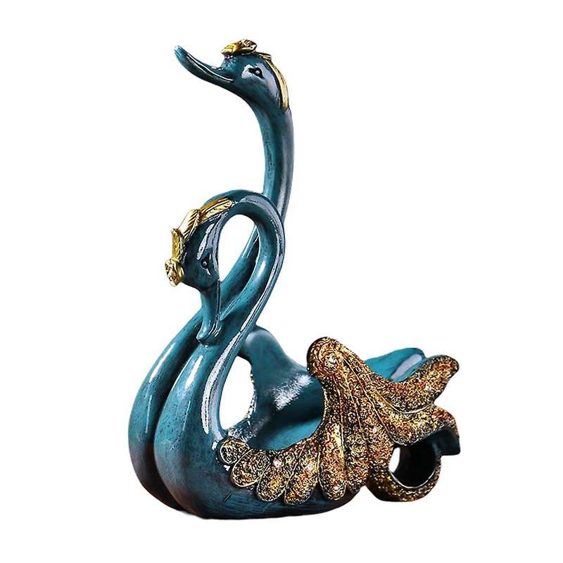 Resin Swan Wine Rack Home Ornament Living Room Wine Cabinet Decor Accessories Animal Model Sculpture