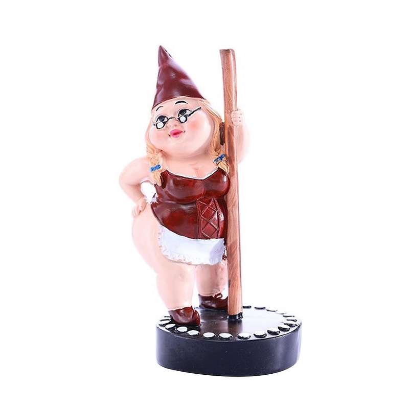 Resin Pole Dance Gnome Statue, Dancing Sexy Stripper Girl & Female Lady Woman Figure for Showcase Pe