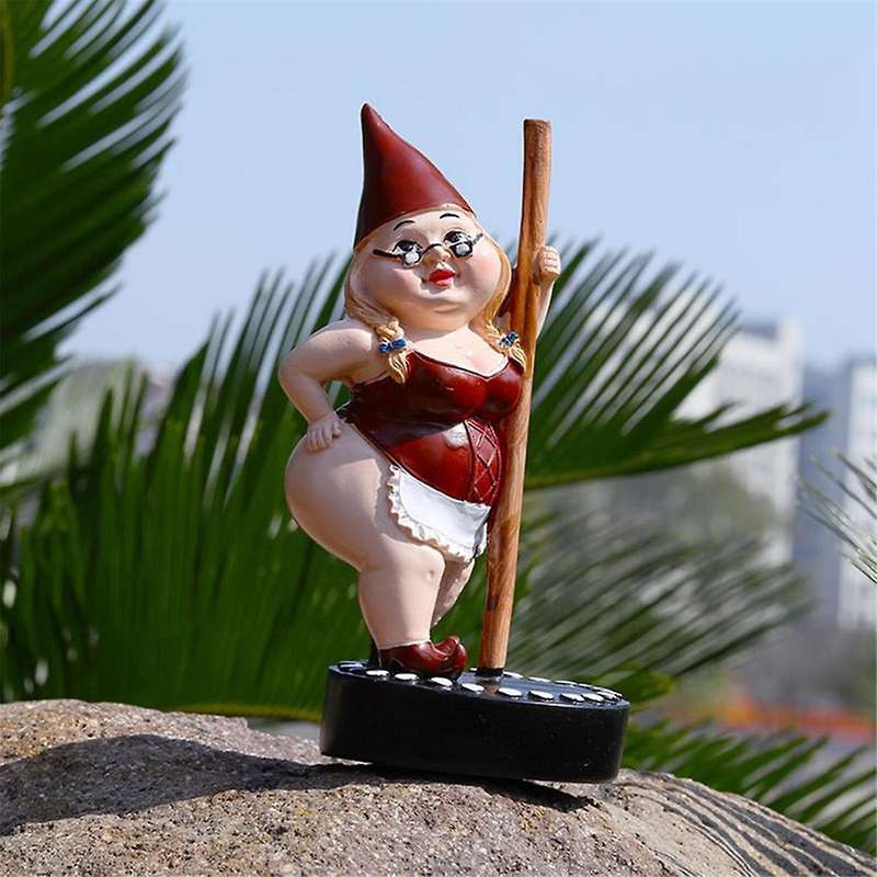 Resin Pole Dance Gnome Statue, Dancing Sexy Stripper Girl & Female Lady Woman Figure for Showcase Pe